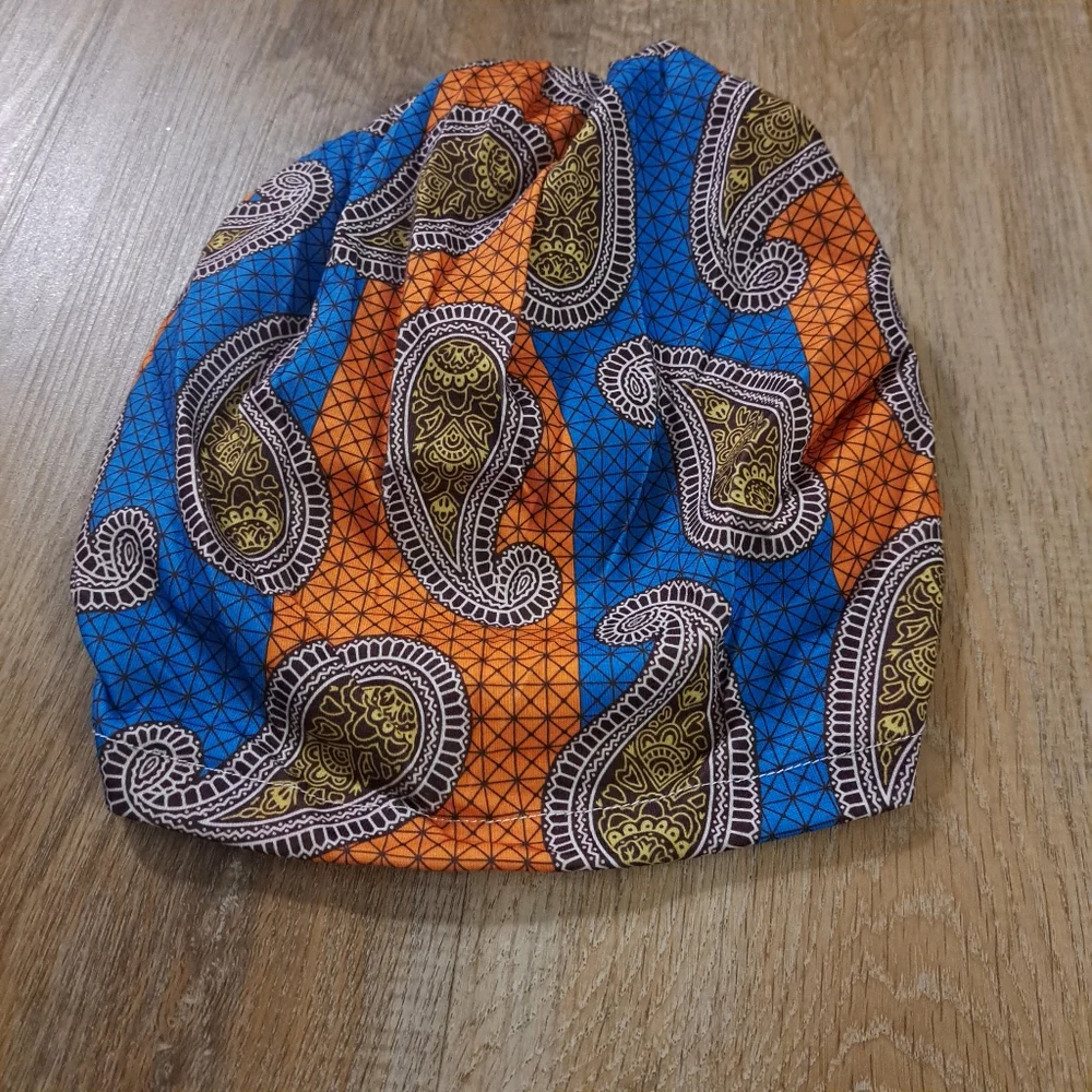 Vibrant Front Knot Patterned Headwrap Headscarf Turban Bandana O/S NWOT